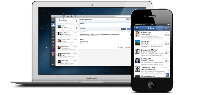 Sparrow iPhone and Desktop app