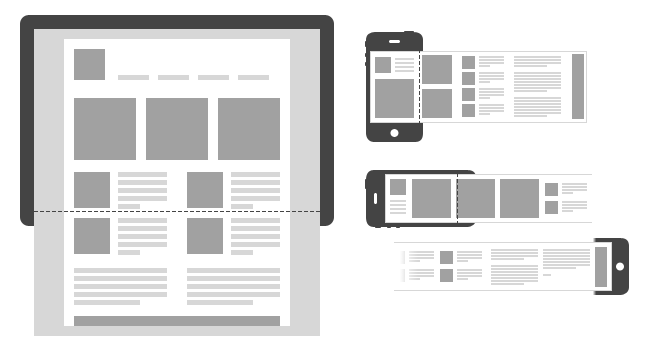 Horizontally responsive mobile example