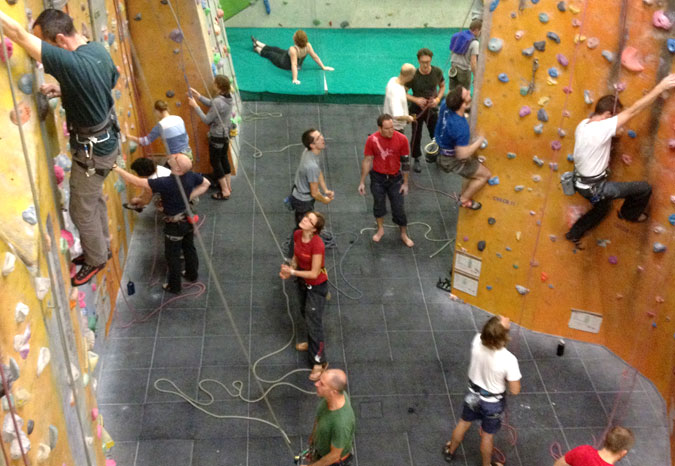 Castle climbing centre inside