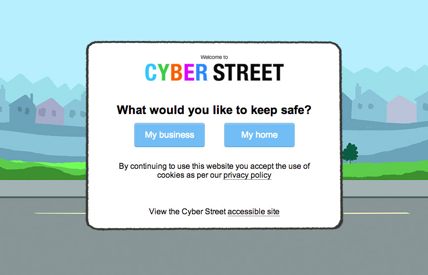 Cyber Streetwise website entry