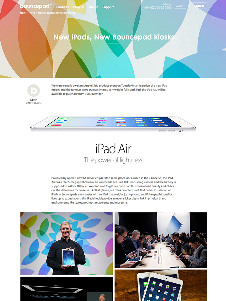 Bouncepad screenshot