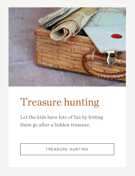 Barrocal Treasure Hunting Content Box