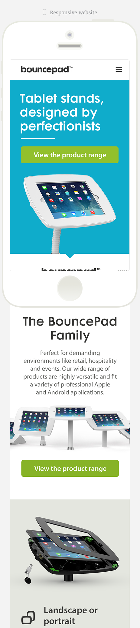 Bouncepad responsive website