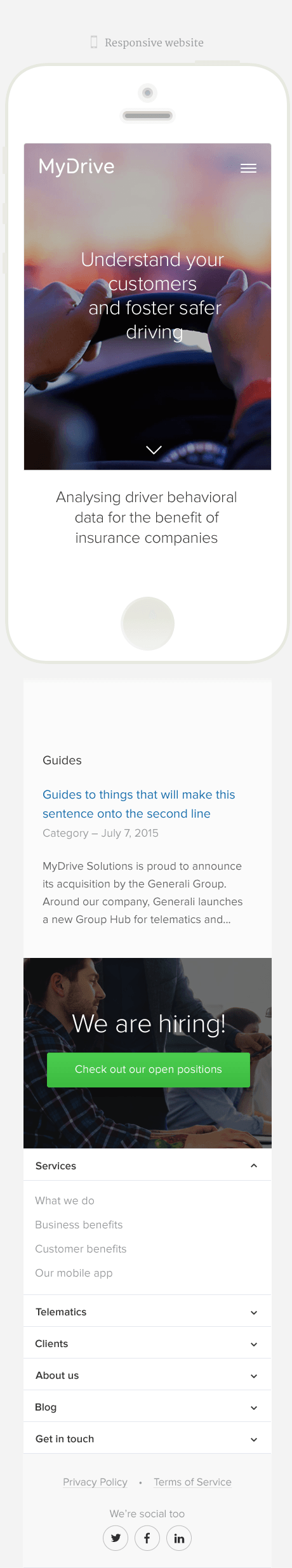 MyDrive Mobile Responsive Website