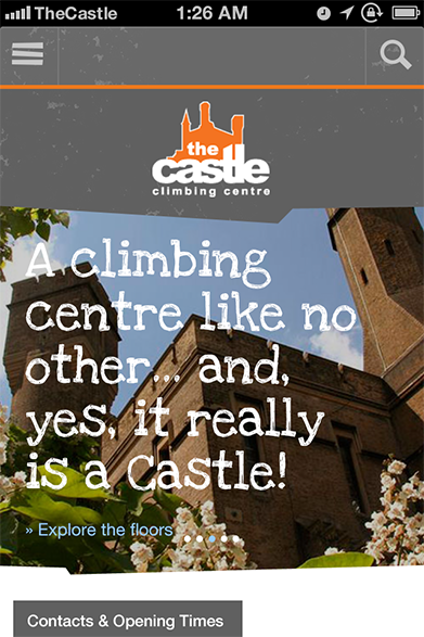 Castle Climbing website