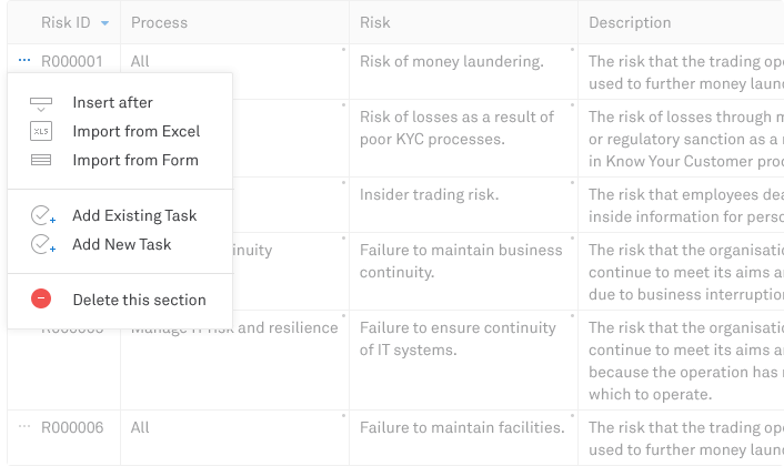 Surecloud Menu