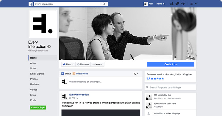 Facebook Page Gui Psd Sketch Template Every Interaction