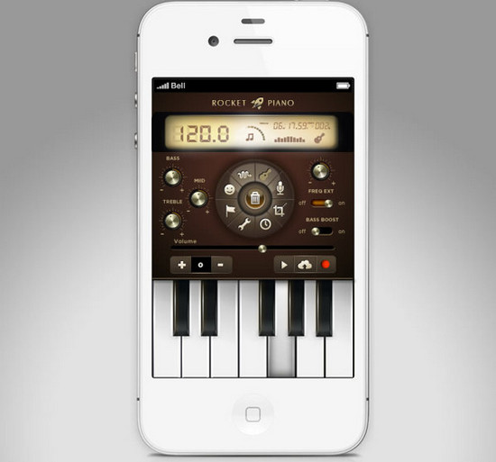 skeuomorphic design on iphone